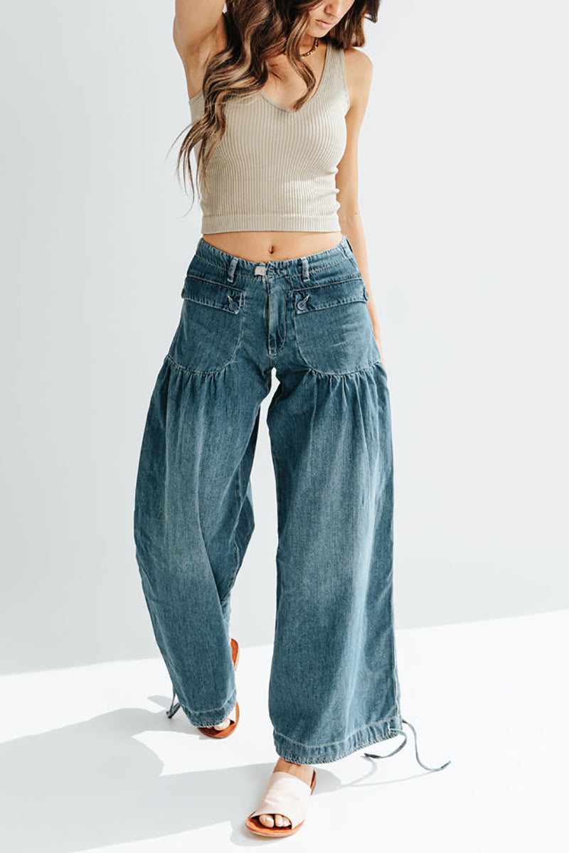 Stilla | Lommer Snøre Ballon Jeans Online salg