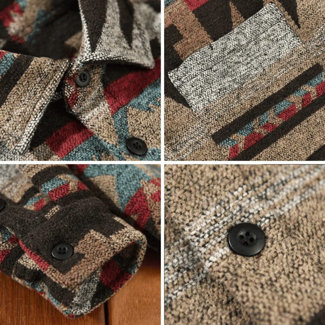 Stilla | Luksuriøs Jacquard Flannel Herreshirt