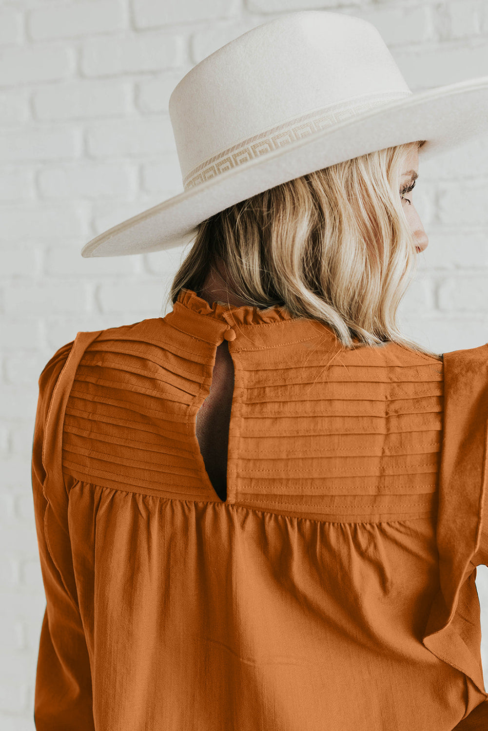 Stilla | Mock Neck Langærmet Bluse