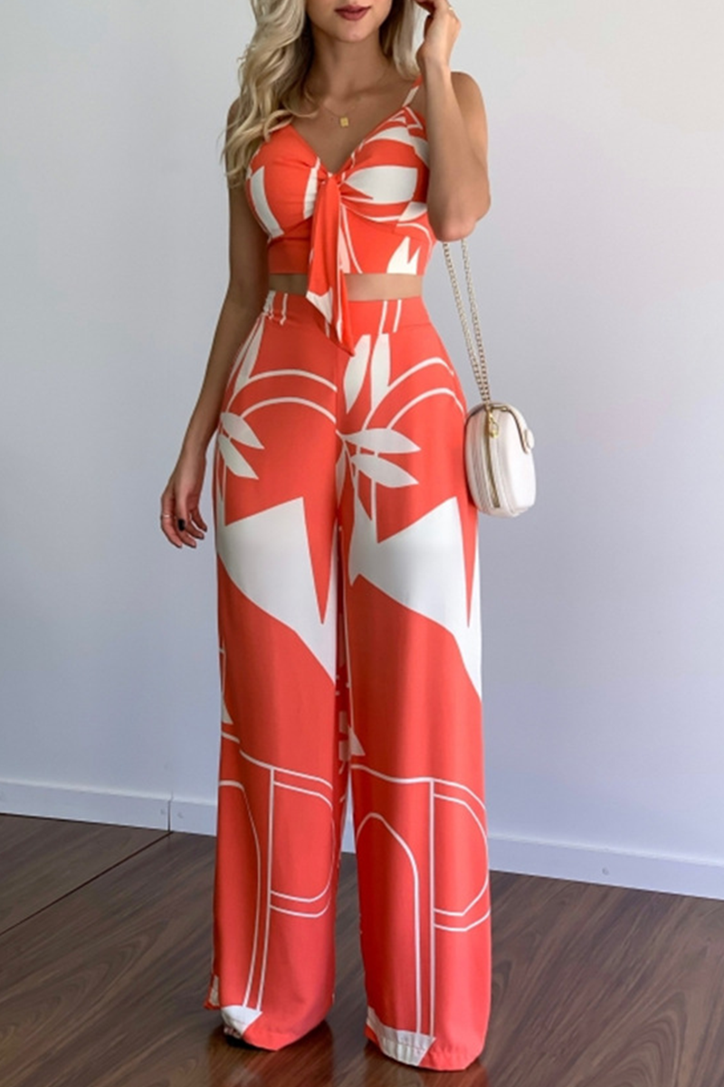 Stilla | Mode Print Patchwork Spaghetti Strop Jumpsuits