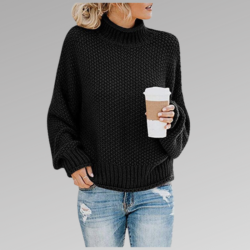 Stilla | Trendig Halvhøj Turtleneck Trøje Til Kvinder Online Hot Salg