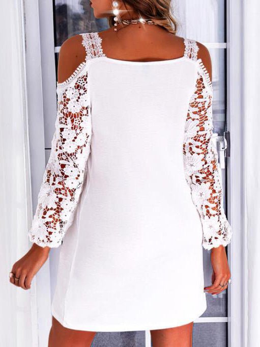 Stilla | Damekjoler Blonde Off Shoulder Langærmet Kjole