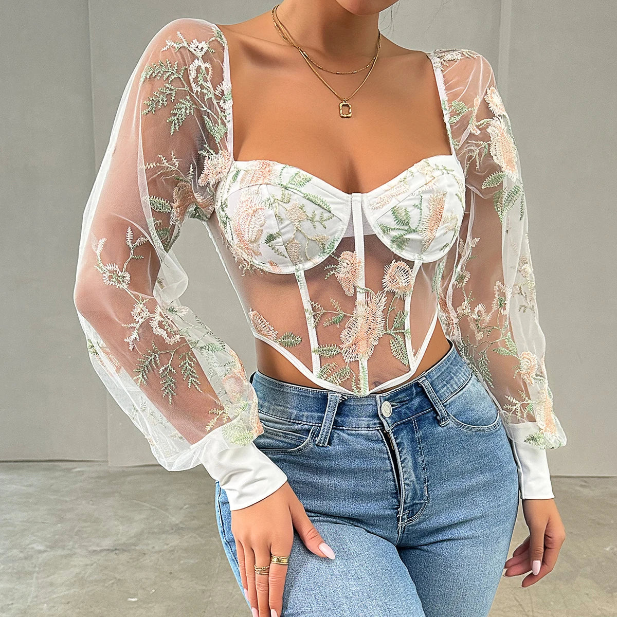 Stilla | Dragende Blonde Off-Shoulder Crop Top til Kvinder