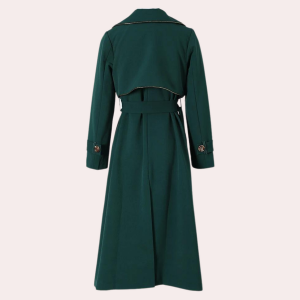 Stilla | Elegant Lang Kvinde Frakke Med Revers Mode