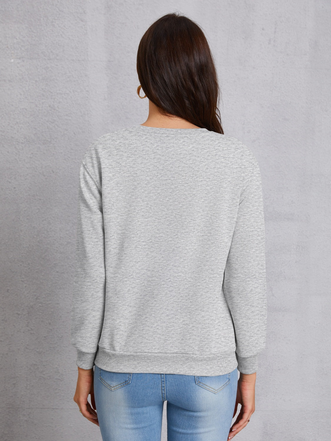 Stilla | Game Day Rund Hals Faldet Skulder Sweatshirt