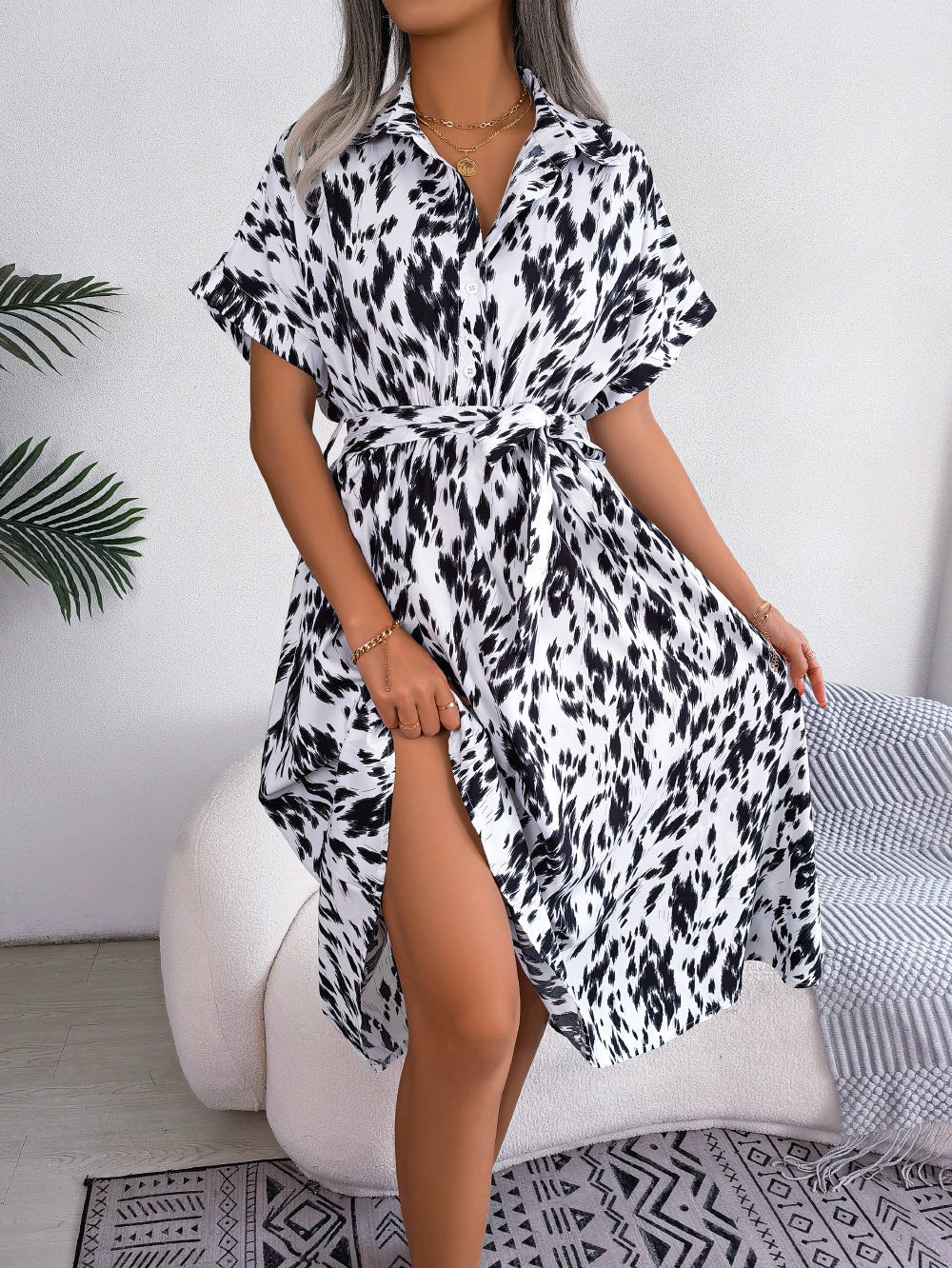Stilla | Kjole Leopardlook