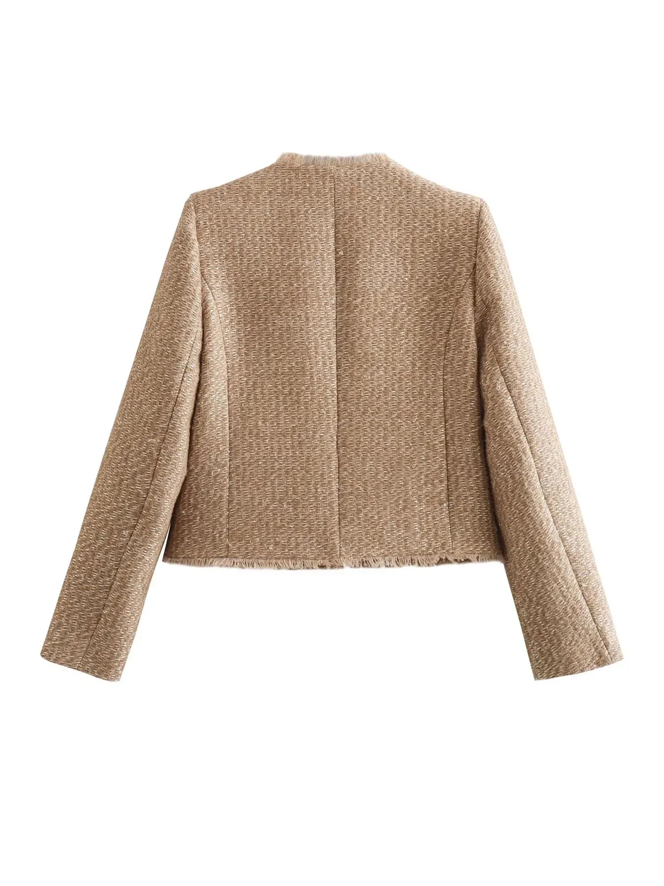 Stilla | Kort Jakke Af Tweed