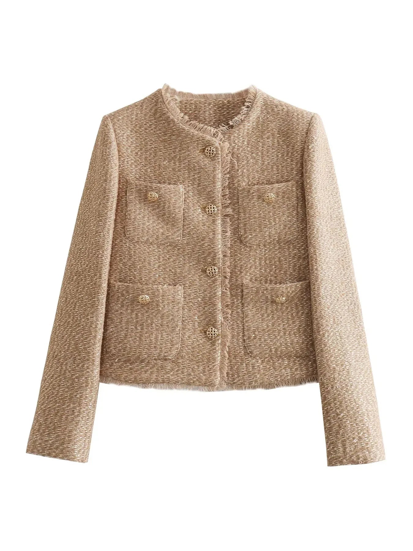 Stilla | Kort Jakke Af Tweed
