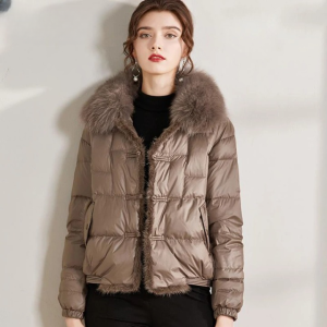 Stilla | Vinlese Bred Parka Med Fur Krave Online Hot Salg