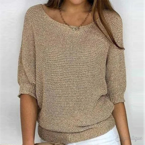 Stilla | Kreidefarbenes Oberteil mit minimalistischem Stil Hot på udsalg