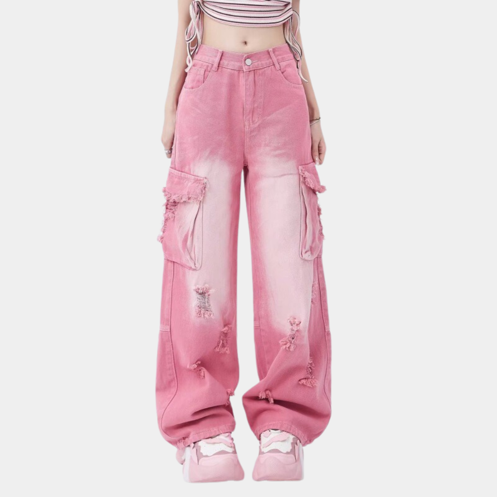 Stilla | Stilet Baggy Cargo Jeans til Kvinder