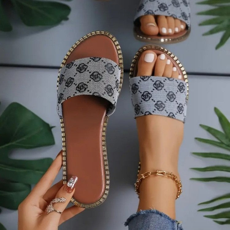 Stilla | Blomsterprint Sommer Sandaler Til Damer Online salg