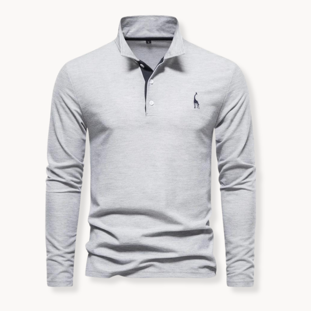 Stilla | Elegant Langærmet Polo-Shirt