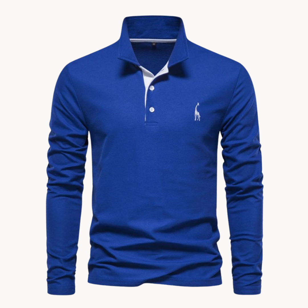 Stilla | Elegant Langærmet Polo-Shirt