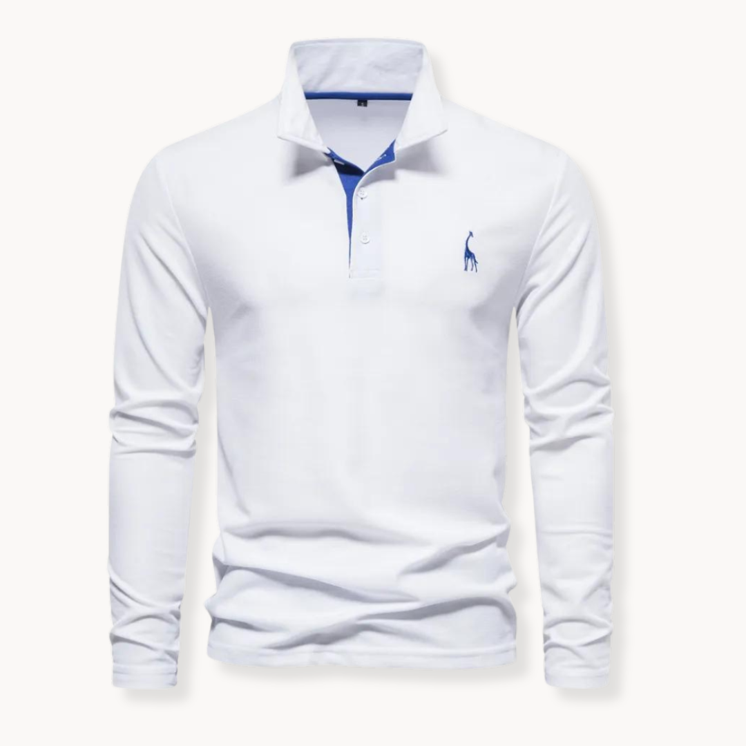 Stilla | Elegant Langærmet Polo-Shirt