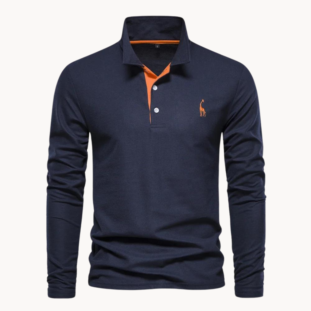 Stilla | Elegant Langærmet Polo-Shirt