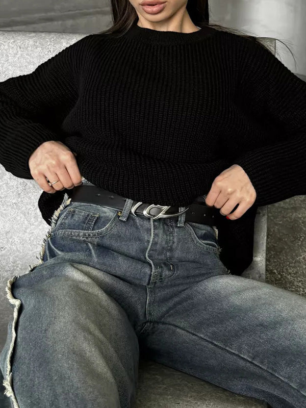 Stilla | Enkel Overstørrelse Løs Varm Jumper