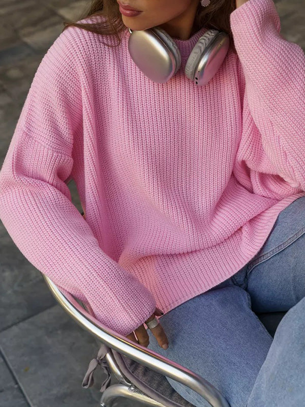 Stilla | Enkel Overstørrelse Løs Varm Jumper