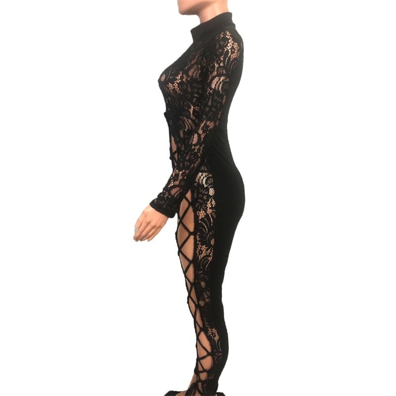 Stilla | Flora Spids Bandage Baddie Jumpsuit