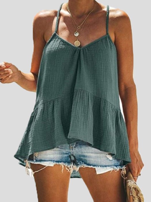 Stilla | Kvinders Tanktoppe Sling V-hals Flæse Flow Tanktop på udsalg