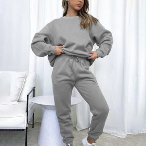 Stilla | Modevenlig Fritid Langærmet Sweatshirt Sæt Hot på udsalg