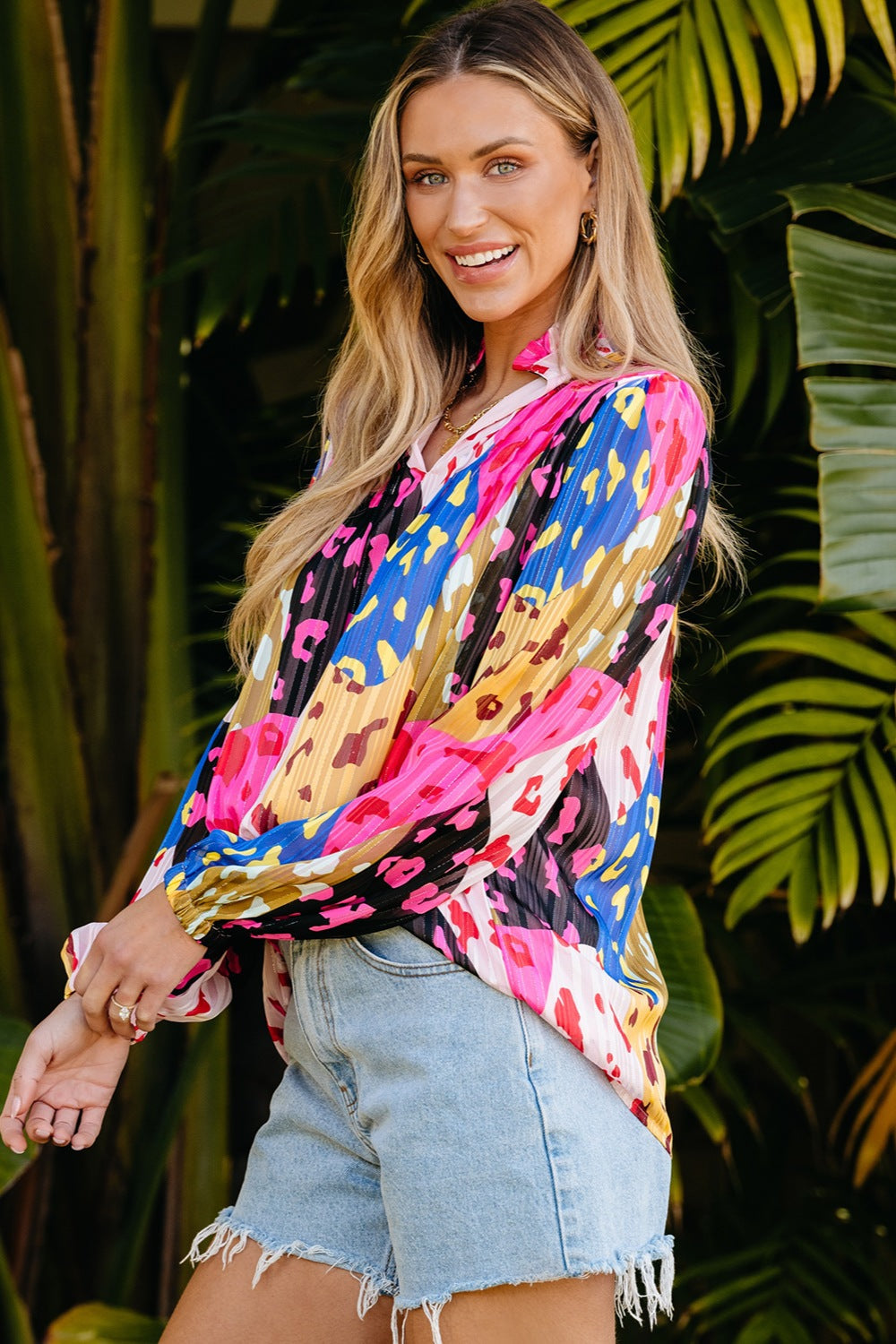 Stilla | Notched Langærmet Bluse