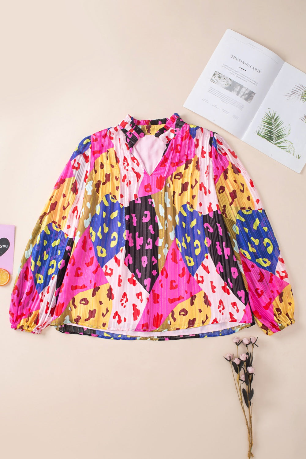 Stilla | Notched Langærmet Bluse