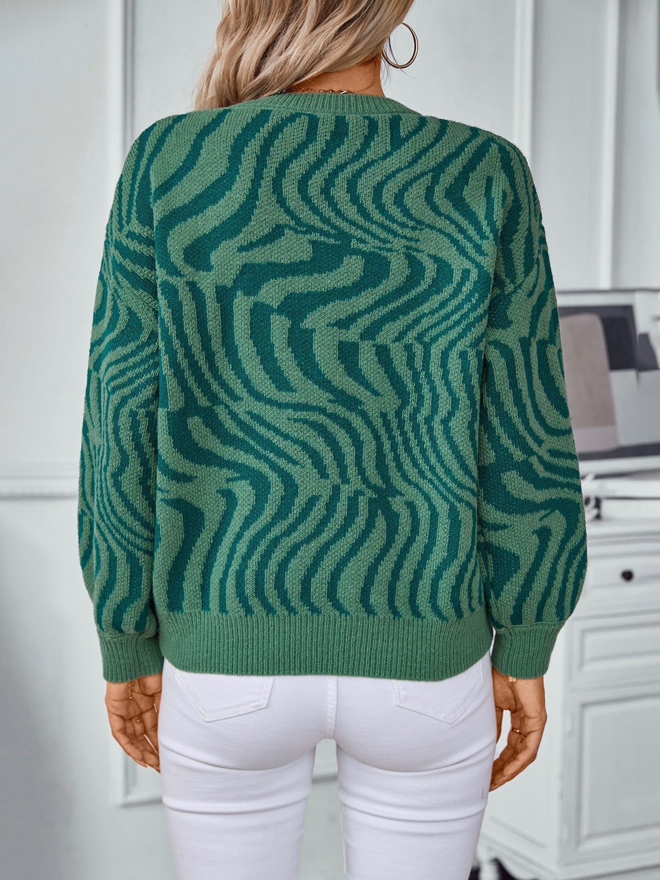 Stilla | Stribet Pullover Til Damers Lange Ærmer