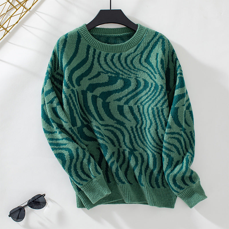 Stilla | Stribet Pullover Til Damers Lange Ærmer