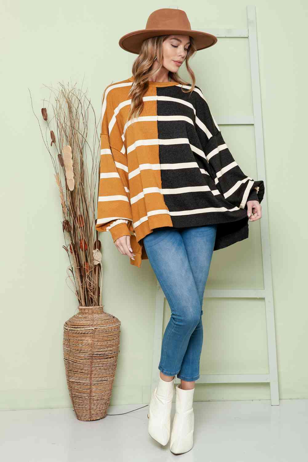 Stilla | Dropped Shoulder Rund Hals Bluse