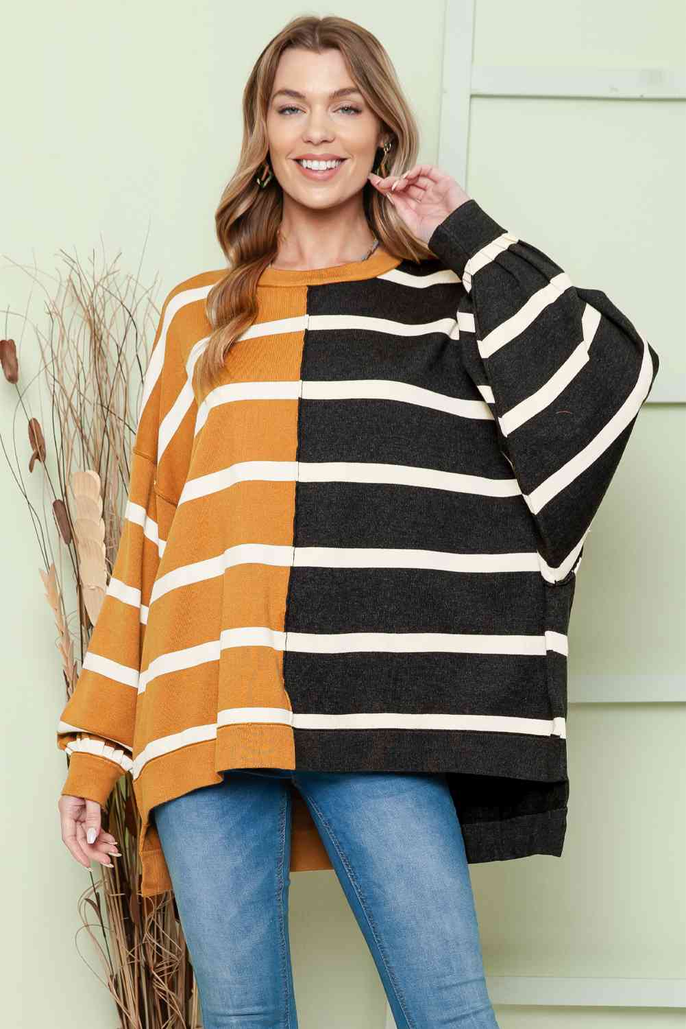 Stilla | Dropped Shoulder Rund Hals Bluse