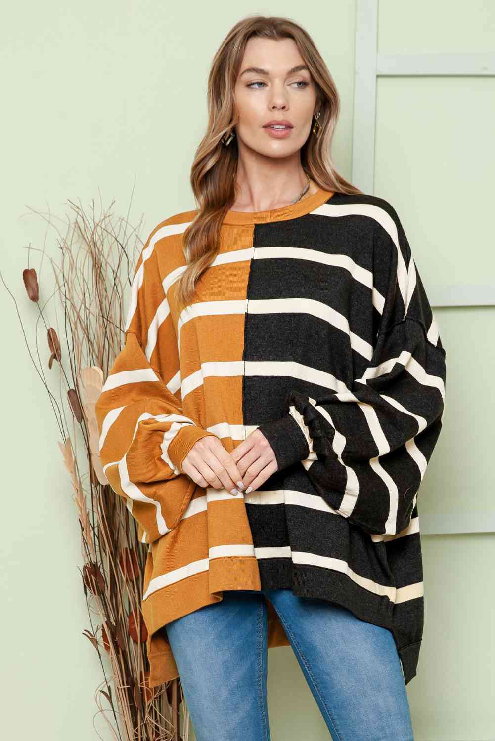 Stilla | Dropped Shoulder Rund Hals Bluse