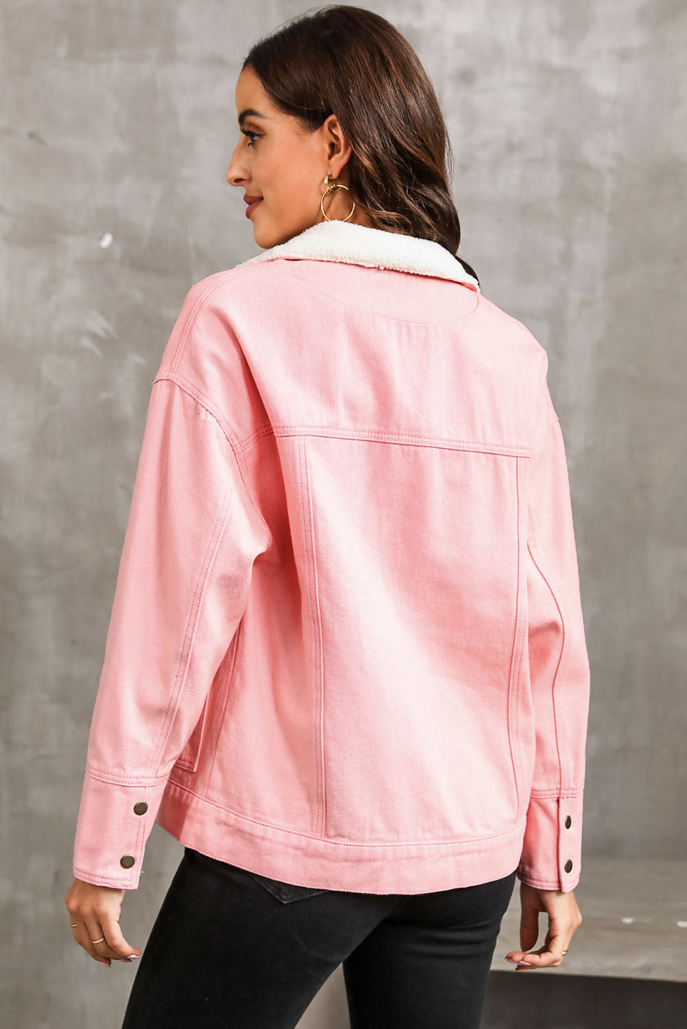 Stilla | Nedtonet Drop Skulder Denim Jakke