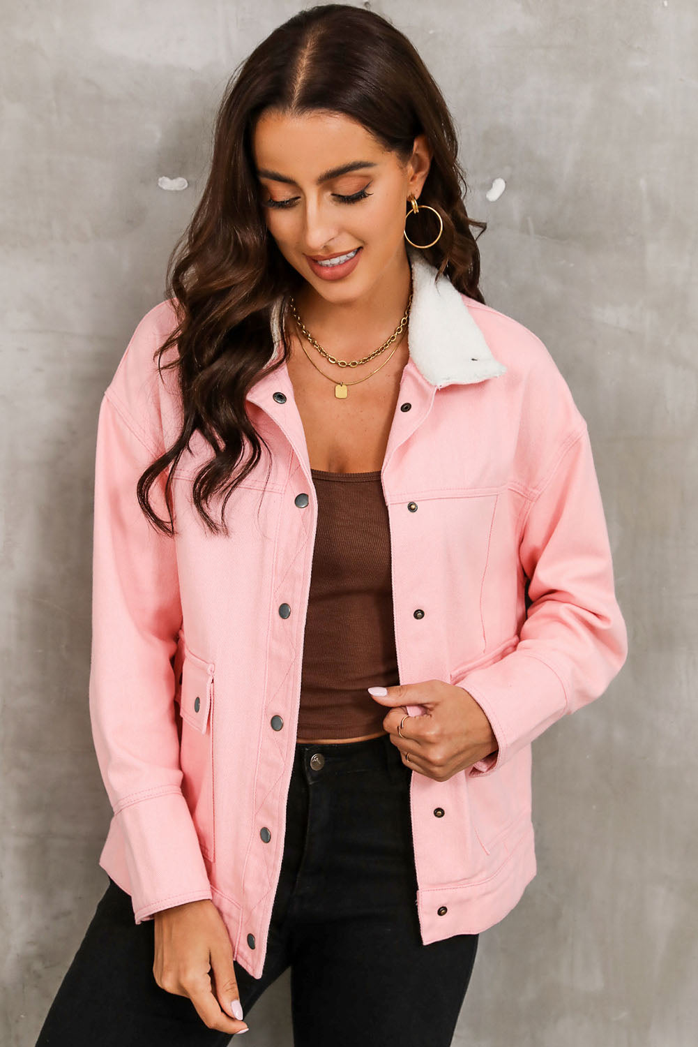 Stilla | Nedtonet Drop Skulder Denim Jakke