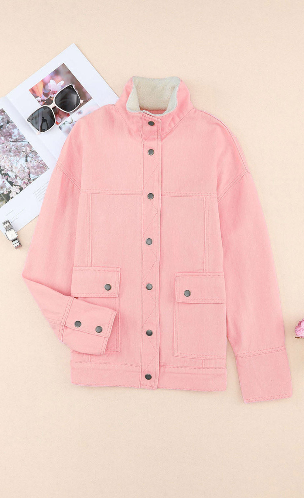 Stilla | Nedtonet Drop Skulder Denim Jakke