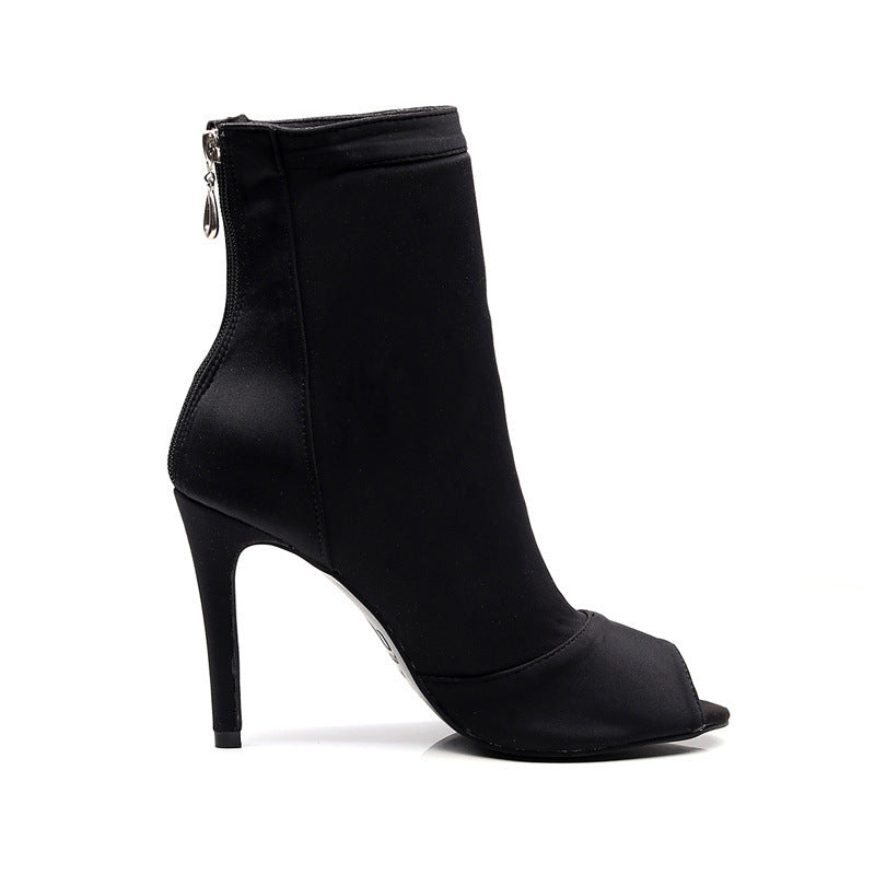 Stilla | Sort Elastisk Latin Danse Sko Online salg