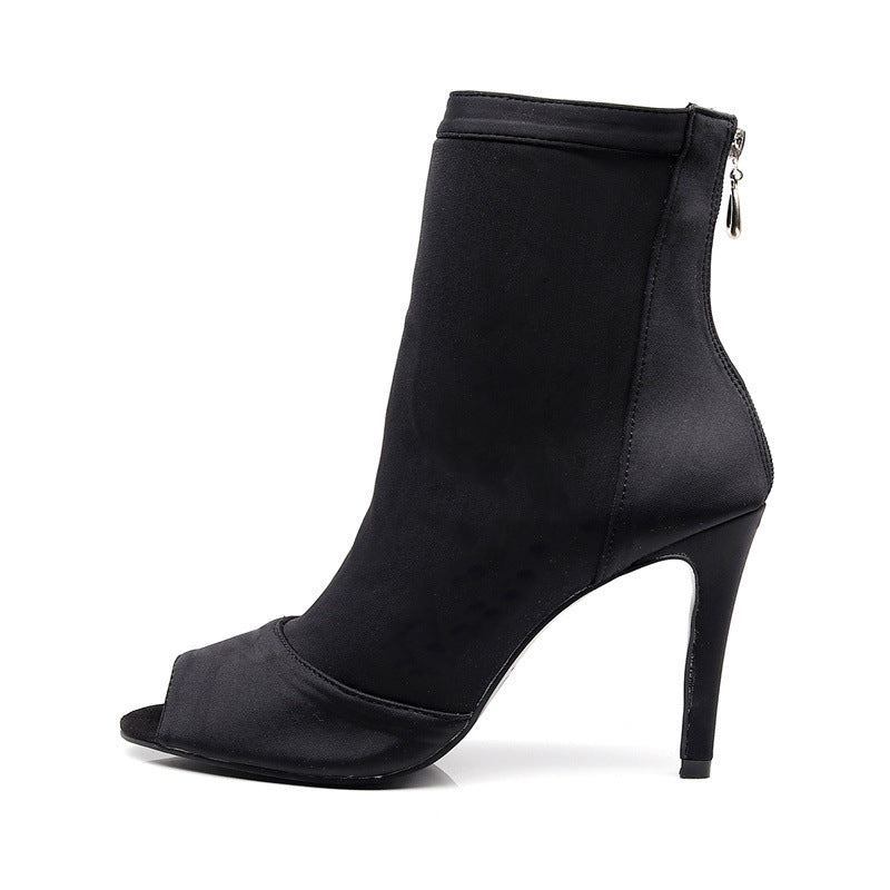 Stilla | Sort Elastisk Latin Danse Sko Online salg