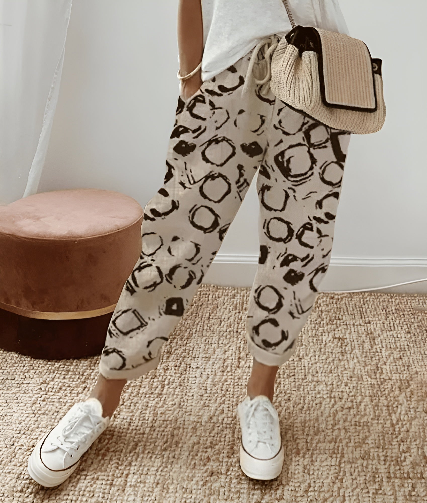 Stilla | Elegante Bomulds Linned Bukser