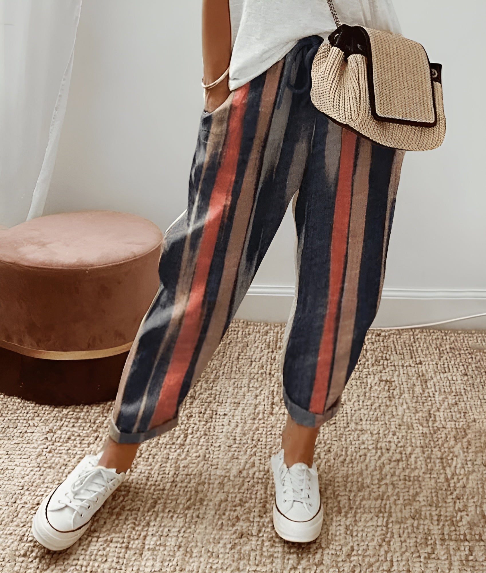 Stilla | Elegante Bomulds Linned Bukser