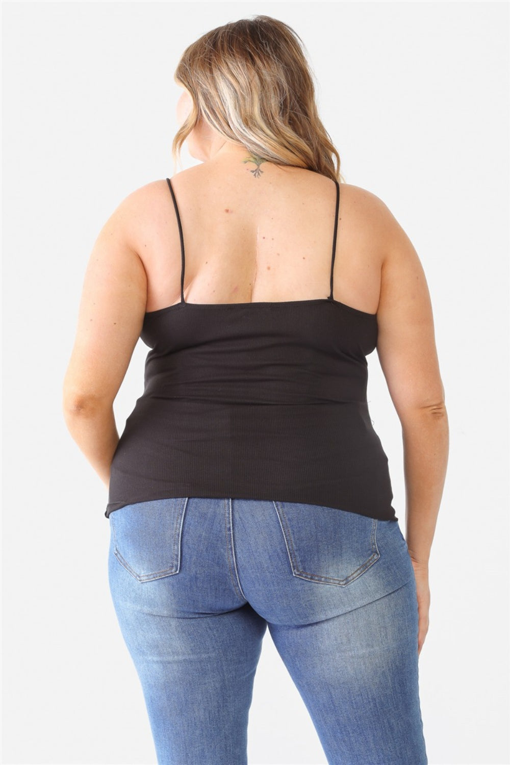Stilla | Plus Size Blonder Detail V-Hals Cami på udsalg