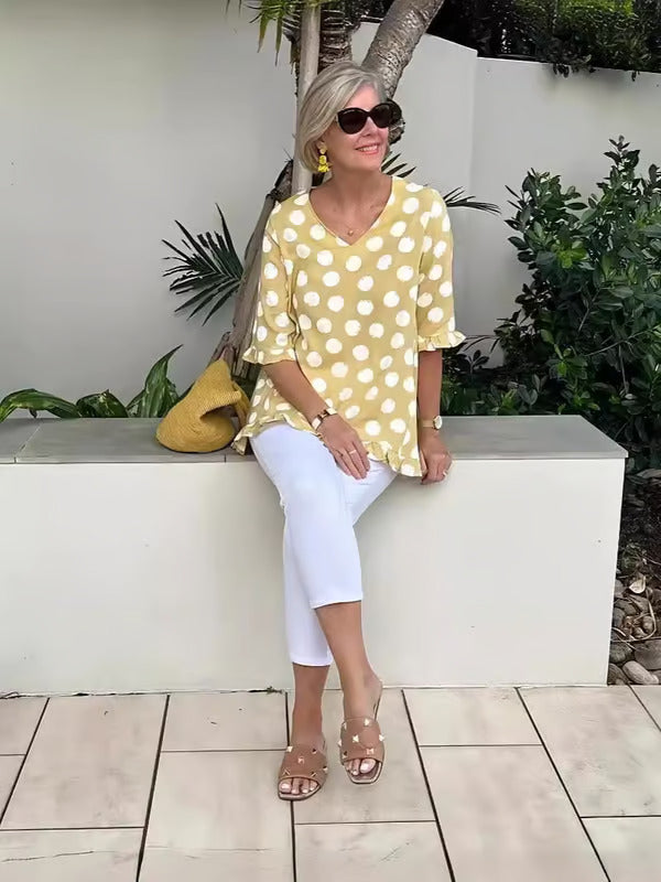 Stilla | Stilfuld V-neck Bluse