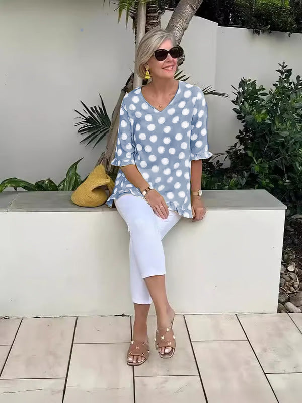 Stilla | Stilfuld V-neck Bluse
