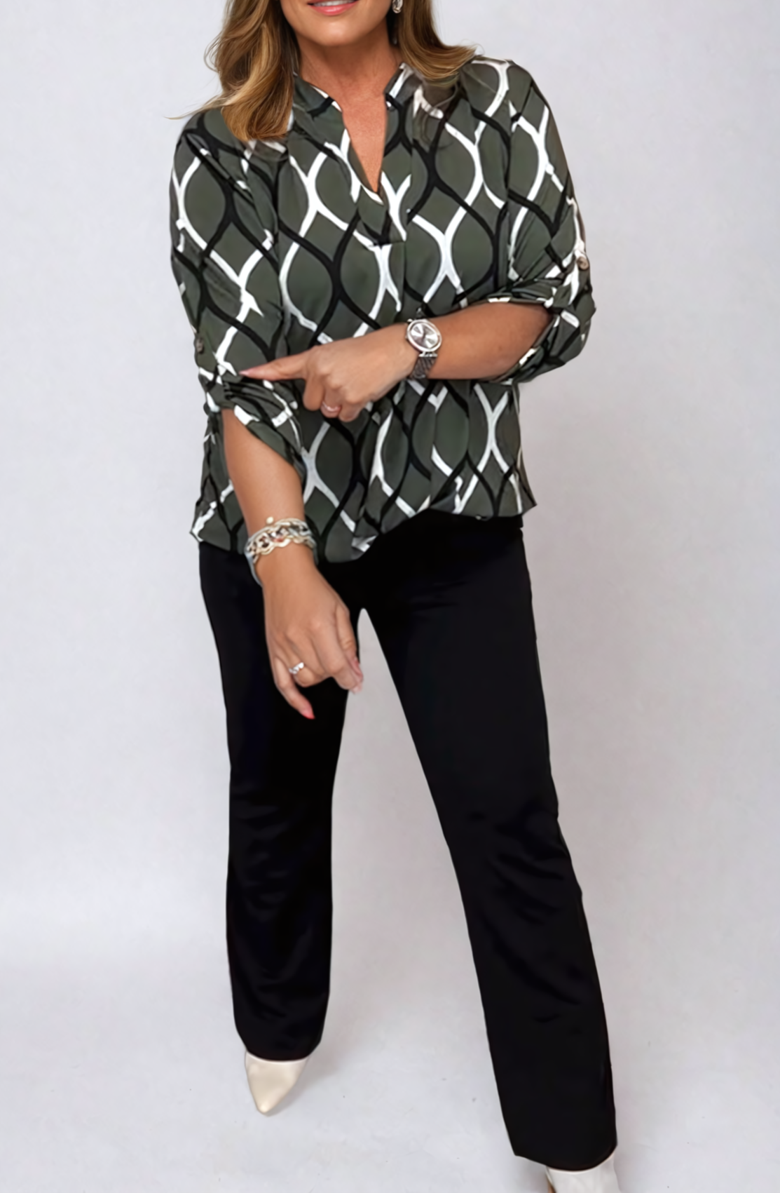 Stilla | Feminine Bluse mit lockerer Passform