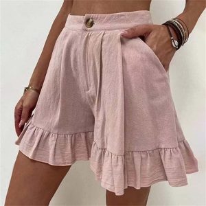 Stilla | Flydende Volang Kante Shorts