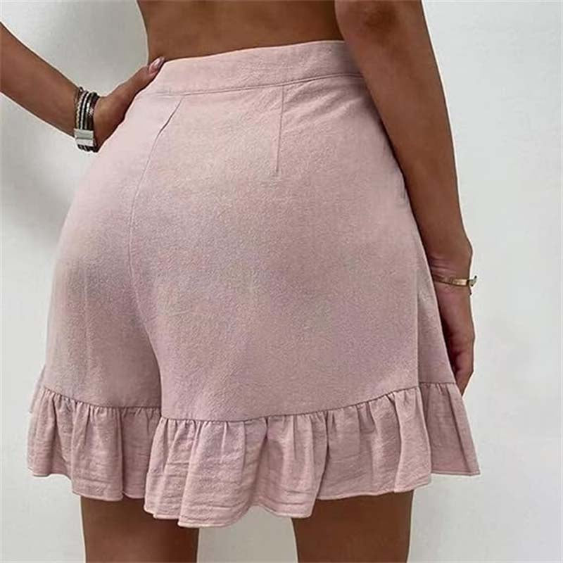Stilla | Flydende Volang Kante Shorts