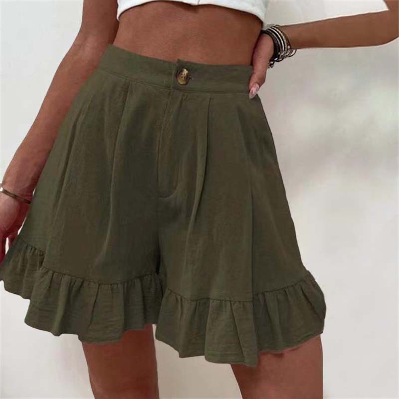 Stilla | Flydende Volang Kante Shorts