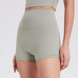 Stilla | Talje Peach Hip Lift Yoga Shorts Kvinders Nude Feel Elastisk Fitness Danseshorts