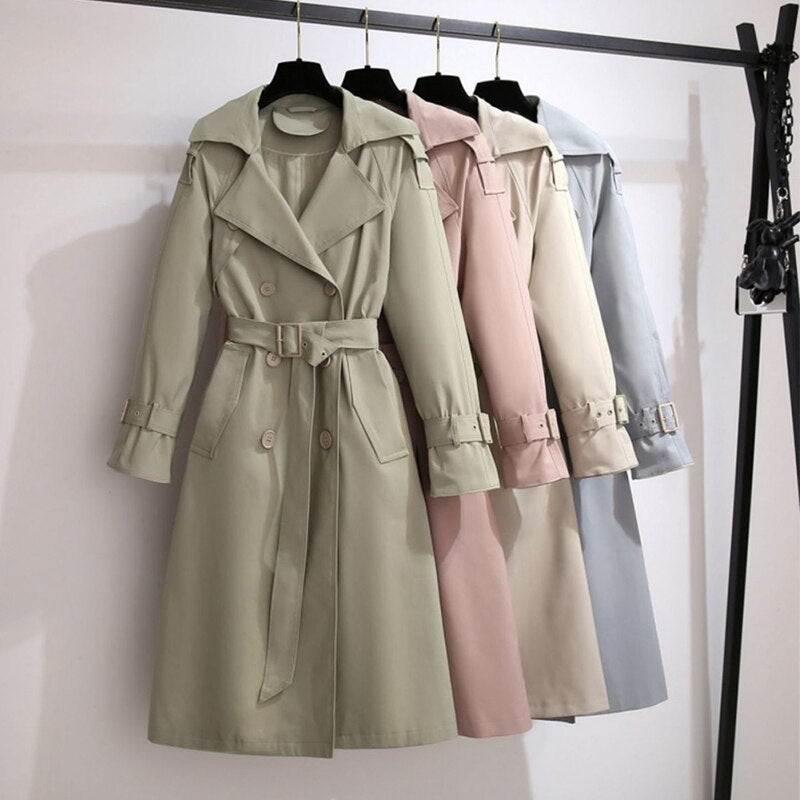 Stilla | Elegant Dobbeltbryst Trenchcoat
