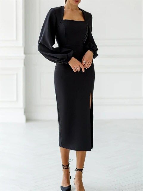 Stilla | Elegant, Indpakket Blyantskjole