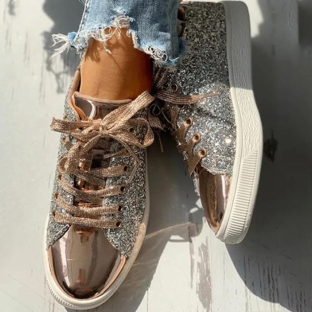 Stilla | Modevenlige Sneakers Med Glimmer Rabat